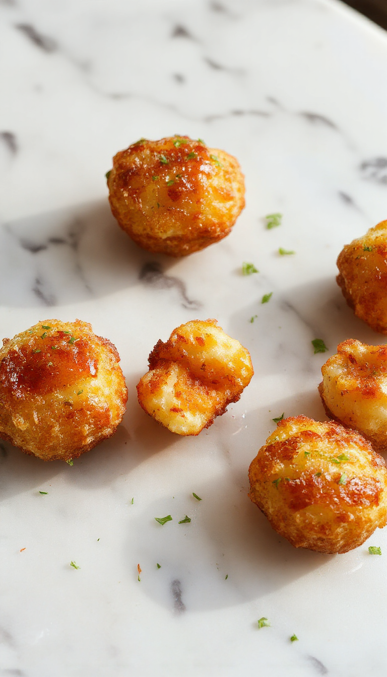 A hearty plate of Golden Tater Tot Hotdish with crispy Tater Tots, melted cheese, and savory vegetables in a baking dish