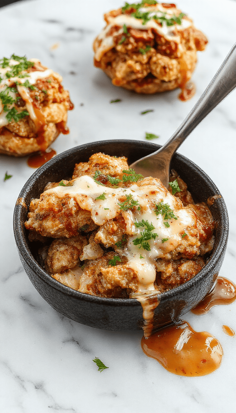 A vibrant plate of shredded chicken with smoky barbecue sauce, garnished with chopped green onions and melted cheese, presented on a rustic wooden table with a side of crispy chips and fresh herbs, styled for a casual game day celebration