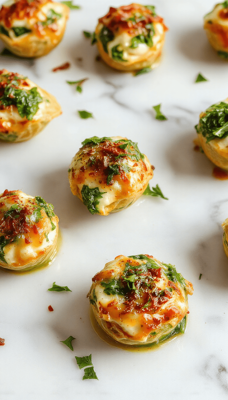 A vibrant plate of baked spinach and ricotta stuffed pasta shells arranged artfully on a white ceramic dish. The shells are golden brown with melted cheese and bright green spinach filling visible. Garnished with fresh herbs and served alongside a light salad with cherry tomatoes and a drizzle of olive oil, creating a colorful and inviting presentation.