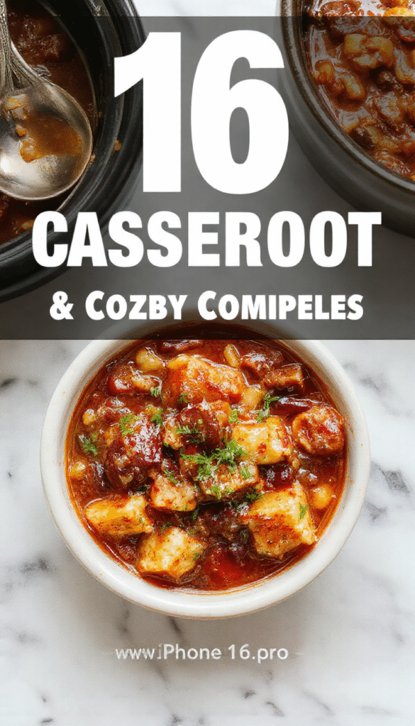 A colorful bowl of hearty crockpot stew with tender chunks of beef, vegetables, and herbs served on a rustic wooden table, steam rising, styled with fresh herbs and a crusty bread side.