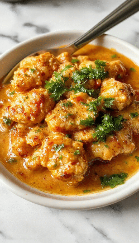 A vibrant plate of homemade butter chicken featuring tender chicken pieces coated in a creamy tomato sauce, garnished with fresh cilantro, served on a white plate with a side of basmati rice, styled with a rustic wooden background and natural lighting.