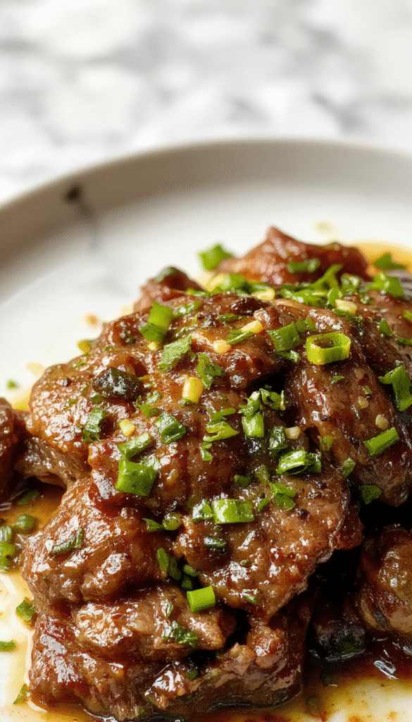 A vibrant plate of pepper steak cooked in a slow cooker, featuring tender beef strips topped with colorful bell peppers and onions, served on a rustic wooden table with a side of rice, showcasing textures from the juicy meat and crisp vegetables, styled simply for a homely and inviting presentation.